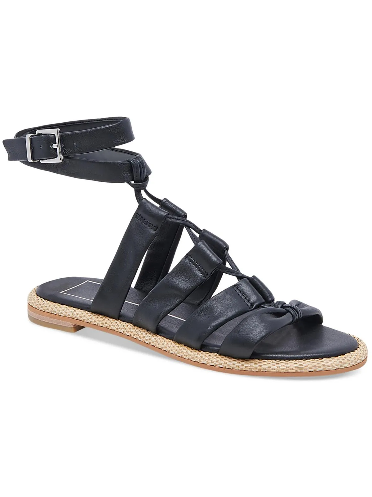 Adison Womens Leather Buckle Gladiator Sandals