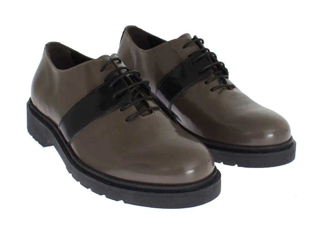 AI_  Leather Laceups Women's Shoes