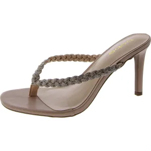 Aislinn Womens Rhinestone Slip On Heels