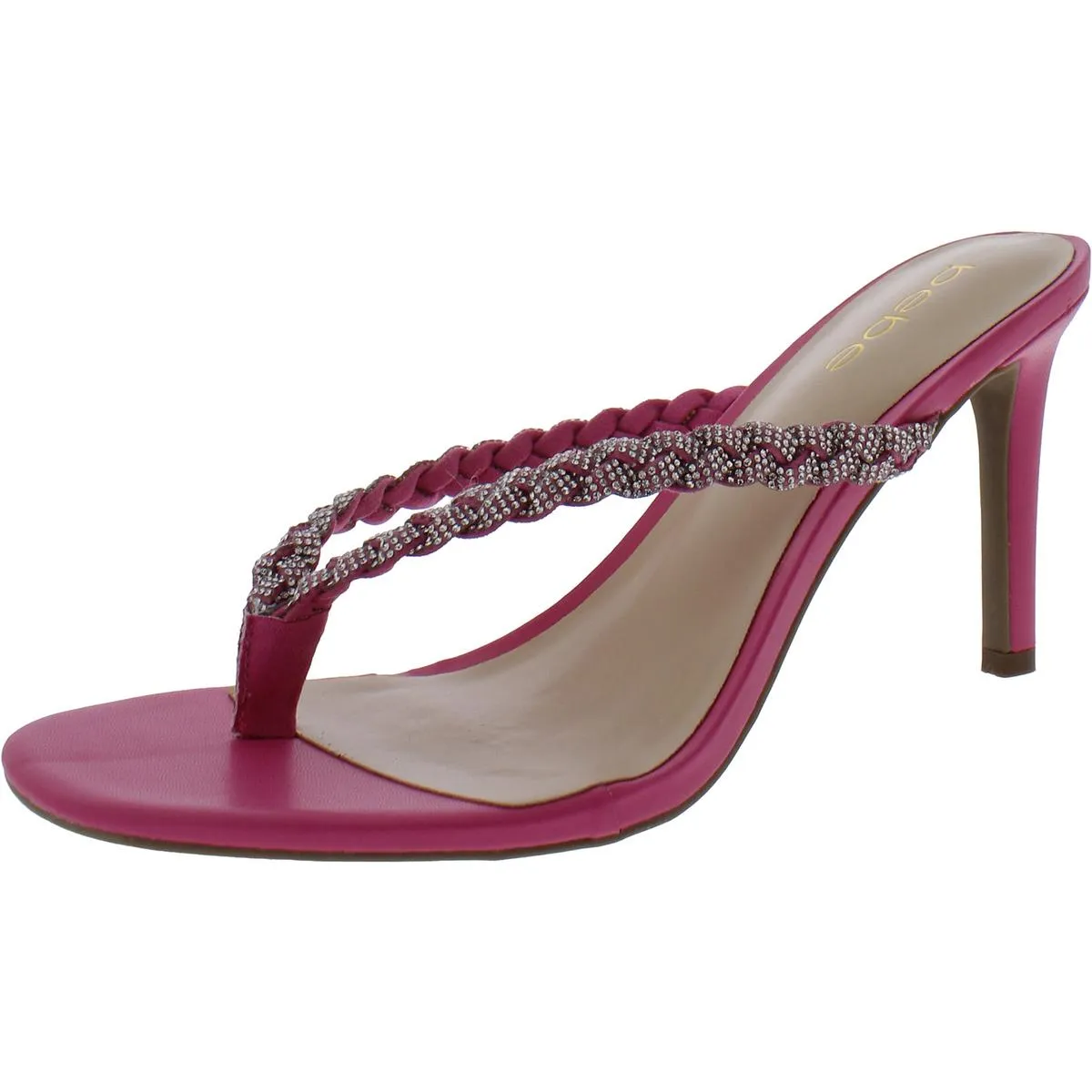 Aislinn Womens Rhinestone Slip On Heels