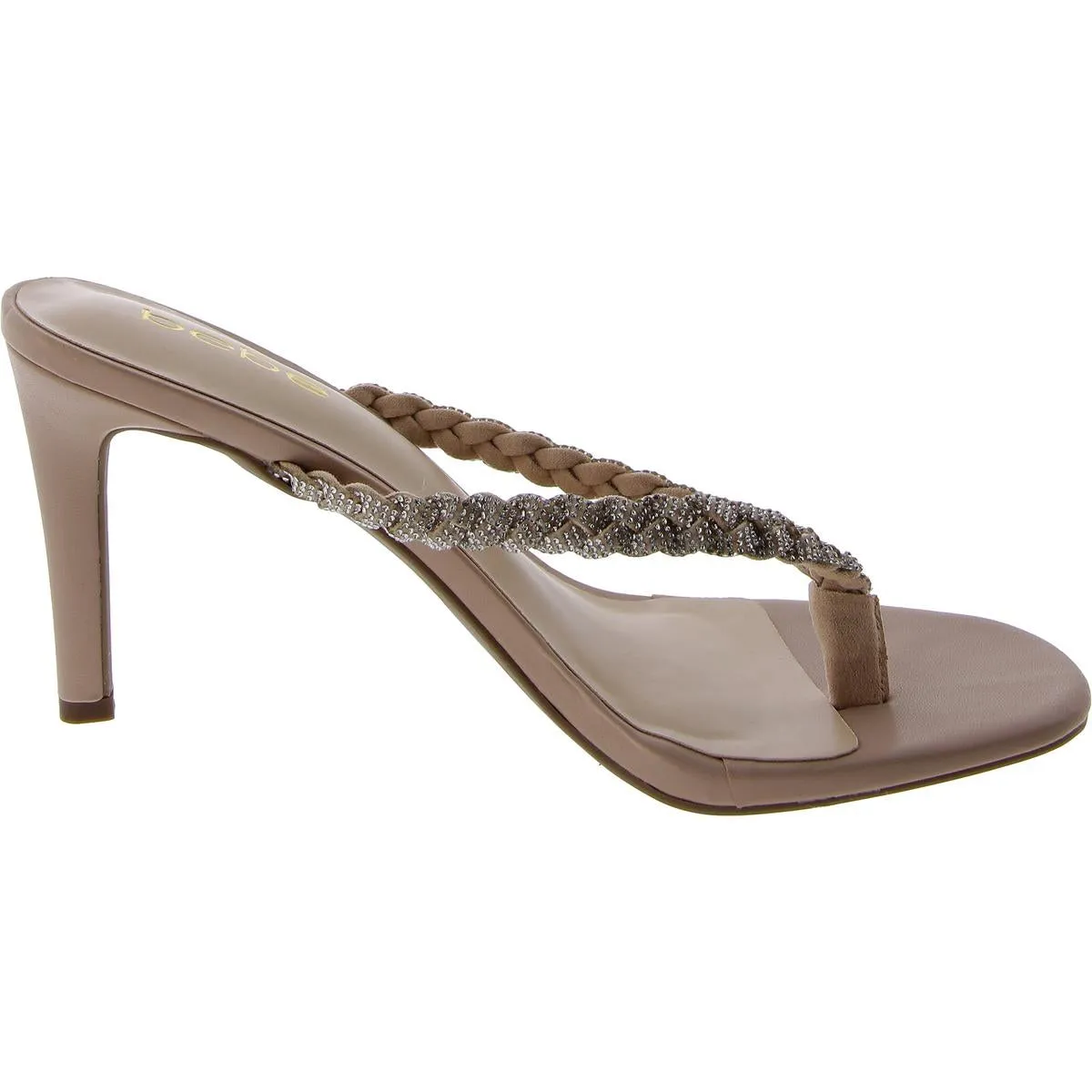 Aislinn Womens Rhinestone Slip On Heels