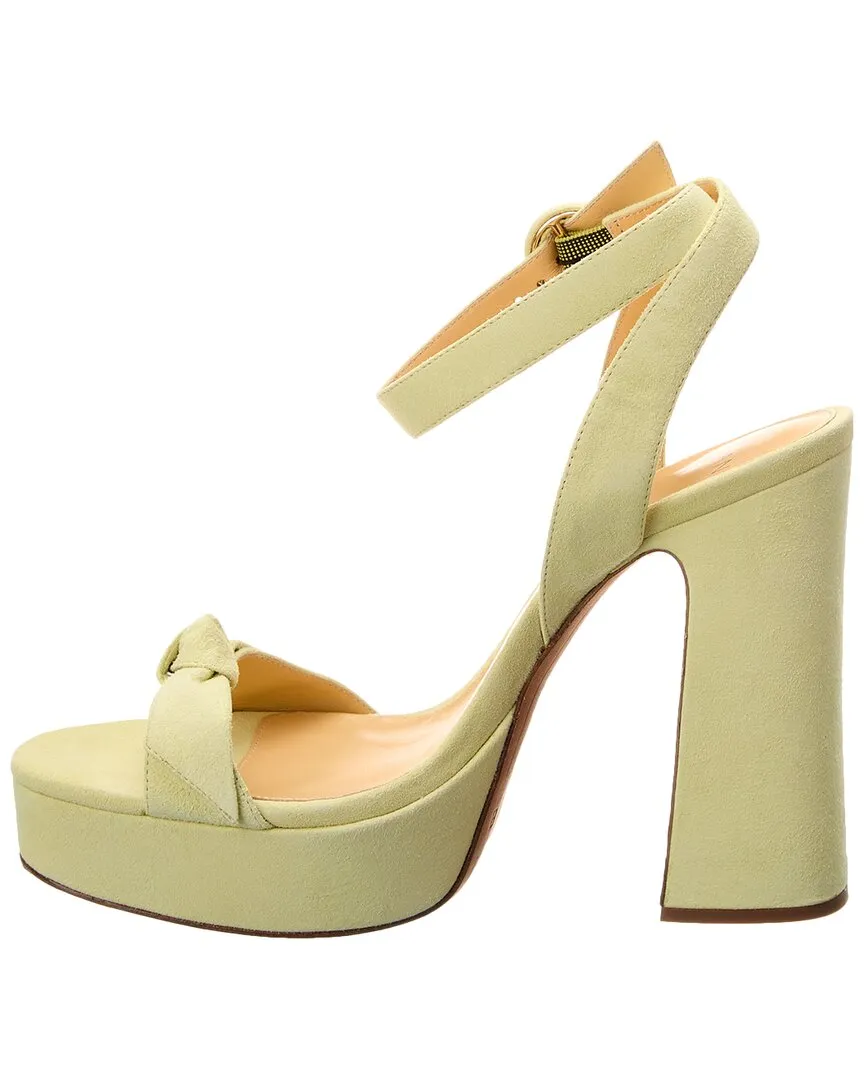 Alexandre Birman Clarita Curve 120 Suede Platform Sandal