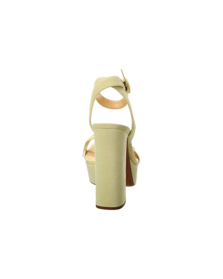 Alexandre Birman Clarita Curve 120 Suede Platform Sandal