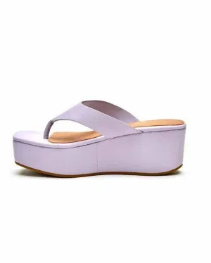 Alia Platform Sandal In Lilac