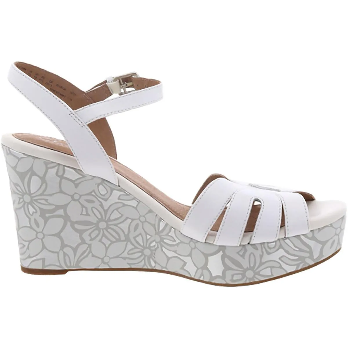 Amelia Page Womens Wedge Ankle Strap Wedge Sandals