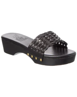 Ancient Greek Sandals Open Woven Leather Clog