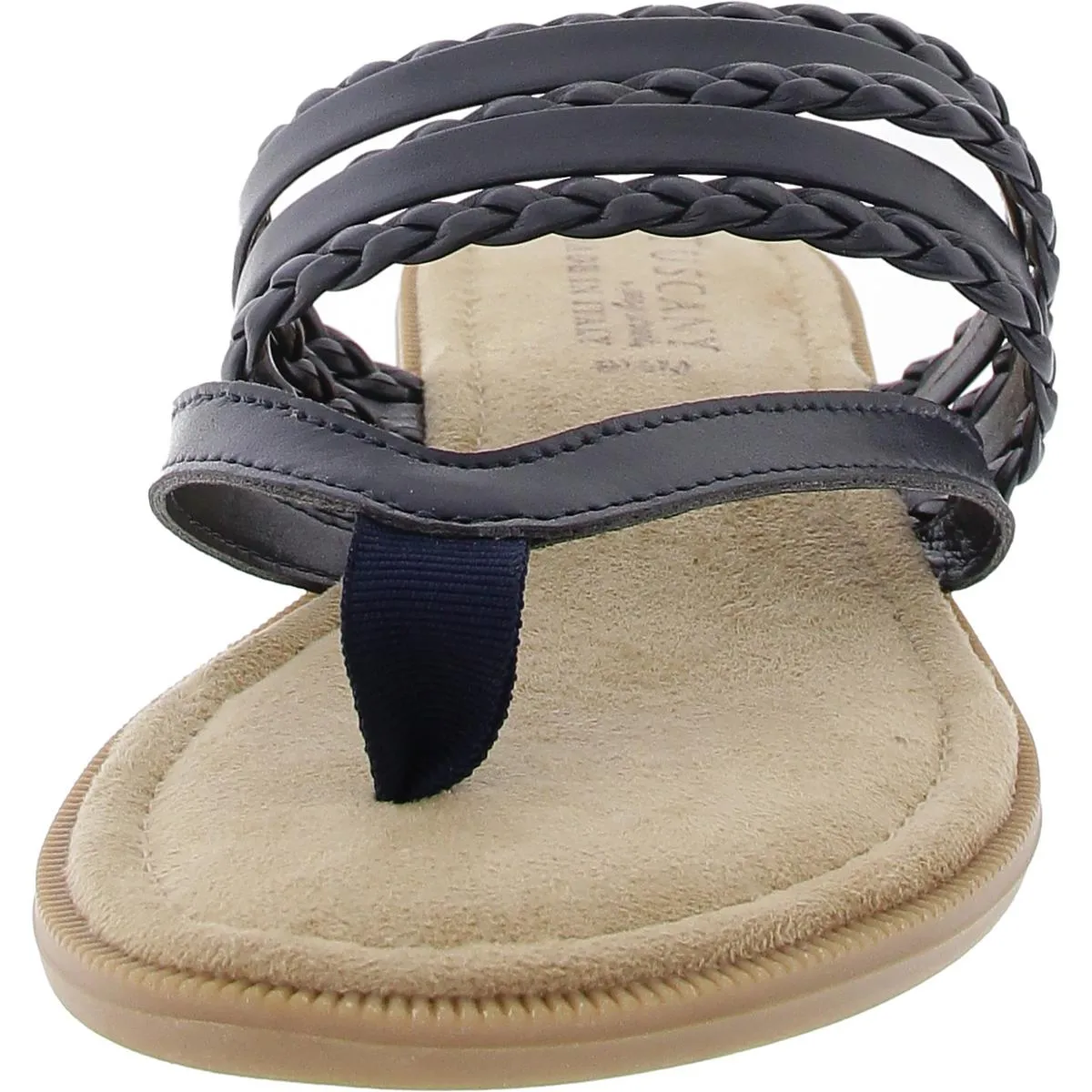 ANJI Womens Braided Man Made Strappy Sandals