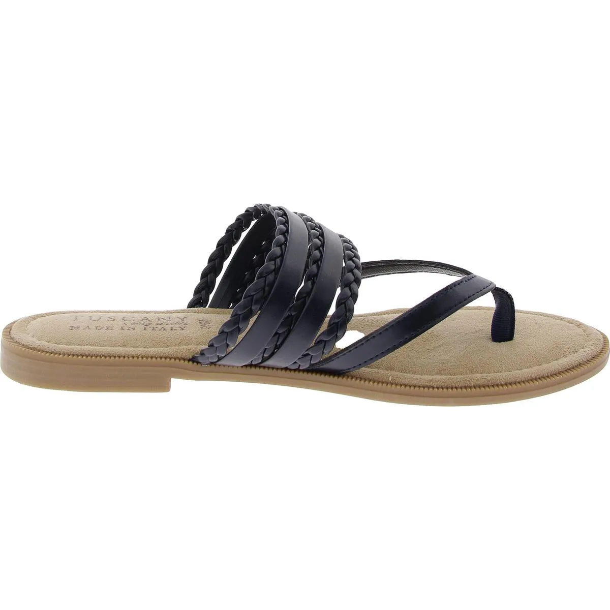ANJI Womens Braided Man Made Strappy Sandals