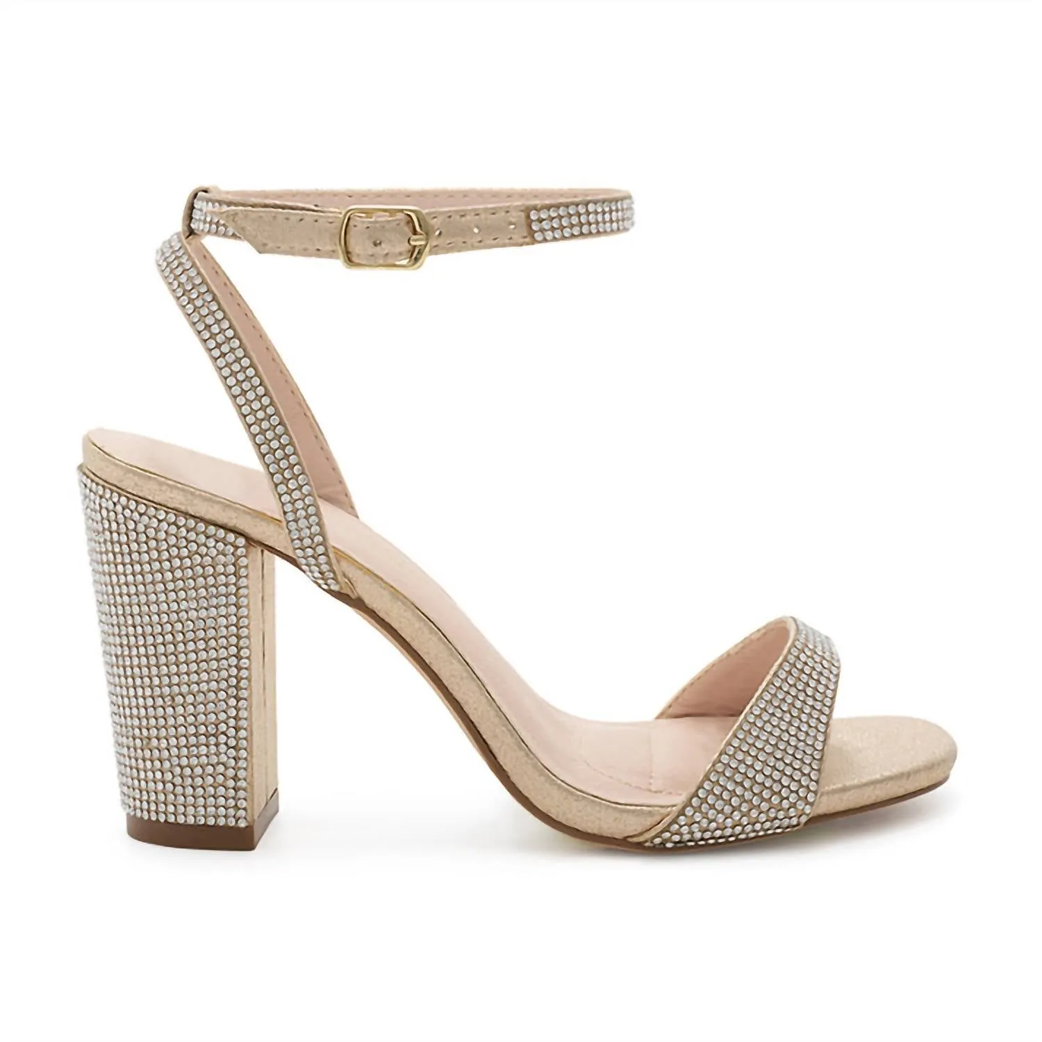 Ankle Strap Heels In Nude