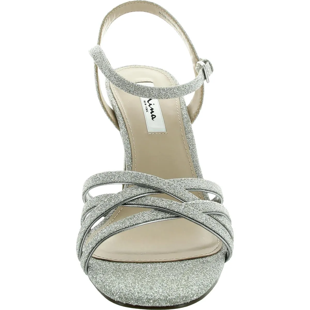 April Womens Strappy Manmade Slingback Sandals
