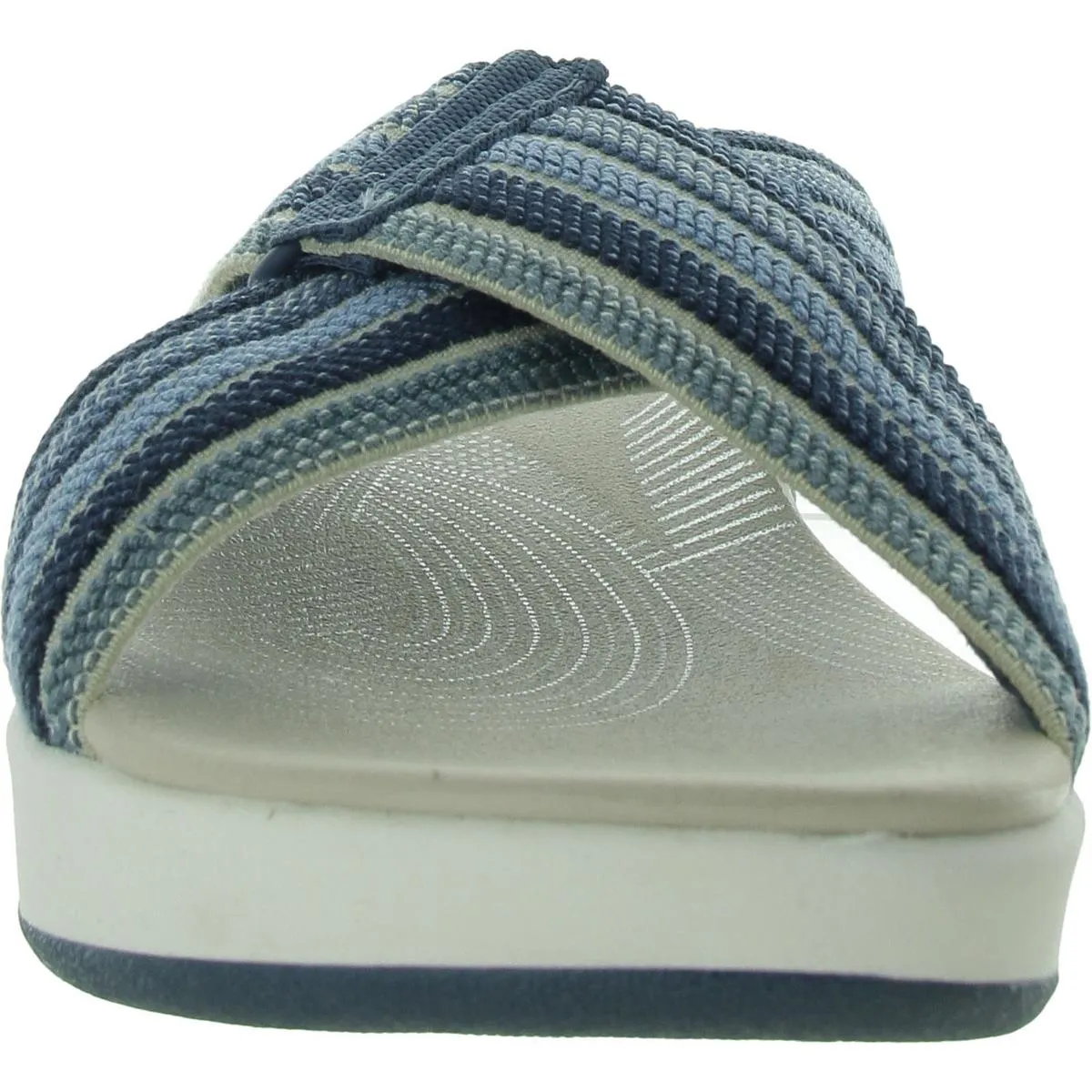 Arla Wave Womens Criss Cross Slide On Slide Sandals