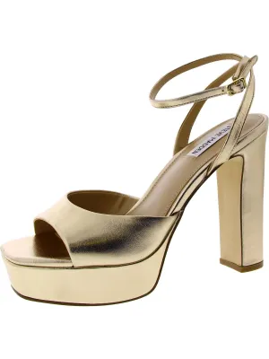 ASSURED  Womens Leather Ankle strap Heels