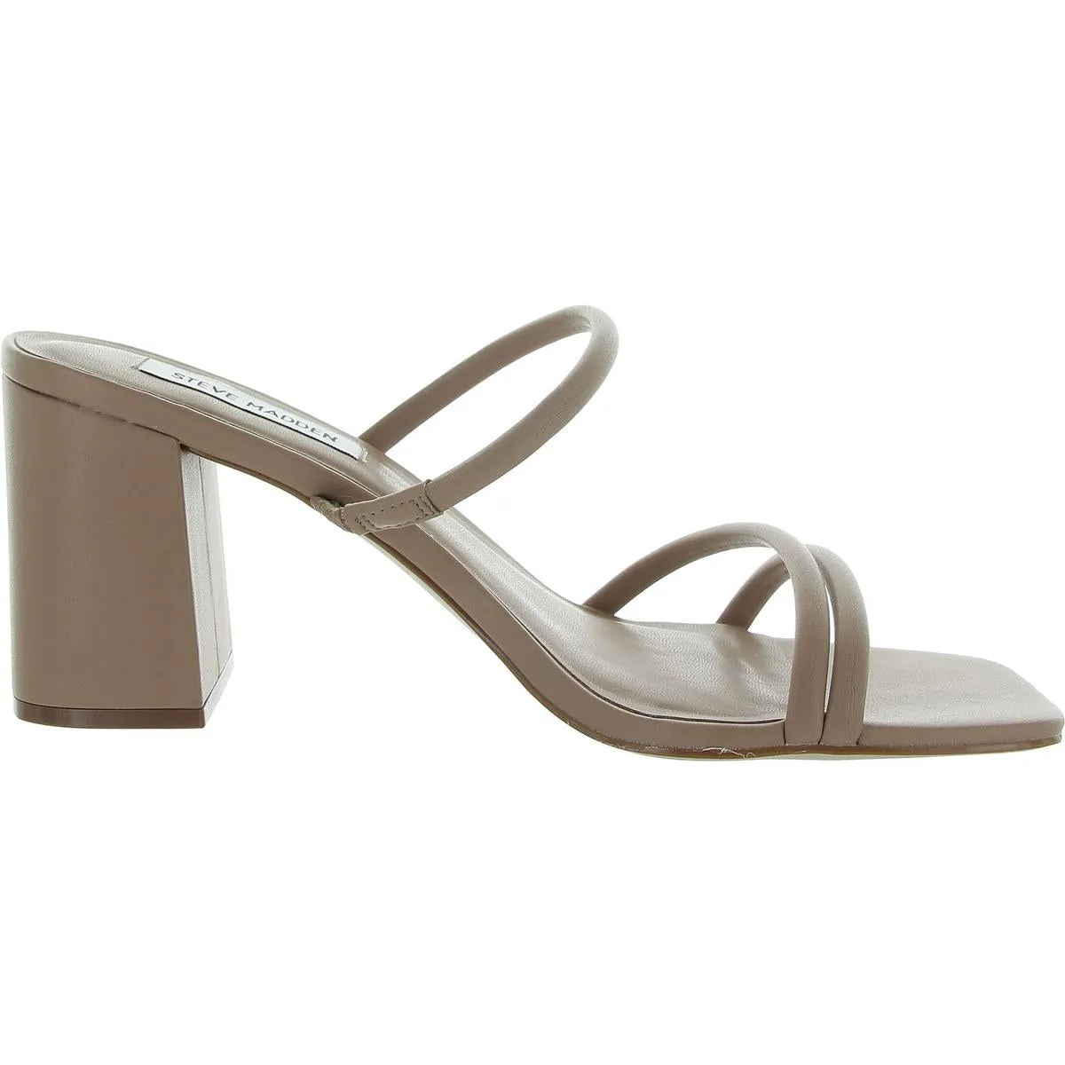 Avani Womens Faux Leather Slip On Heels