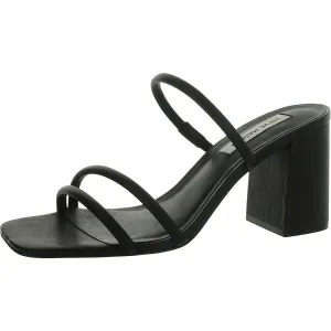 Avani Womens Faux Leather Slip On Heels