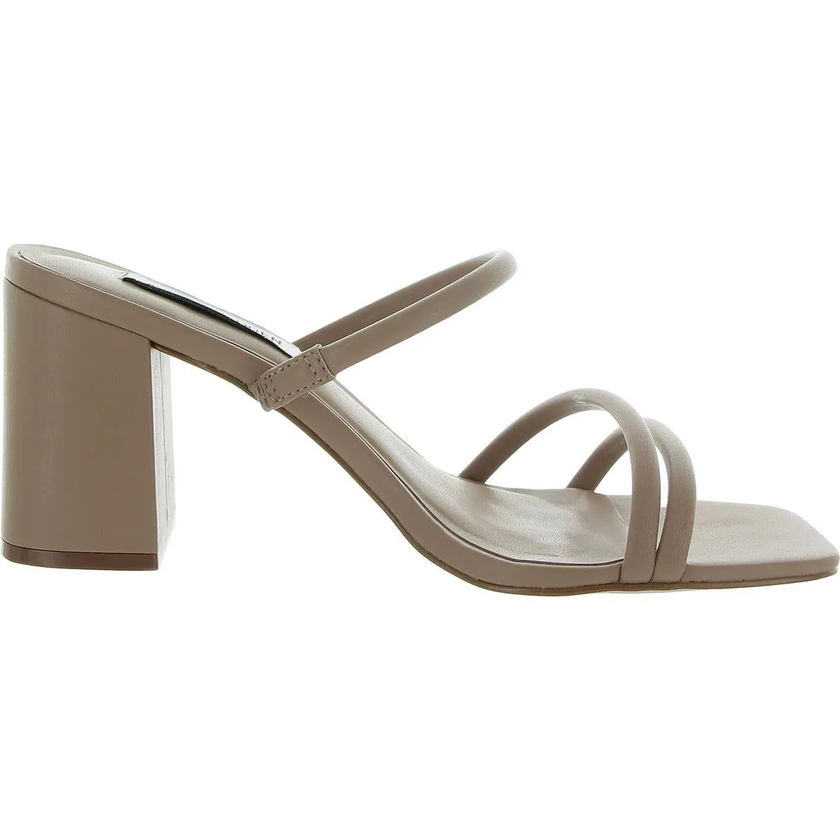 Avani Womens Faux Leather Slip On Heels