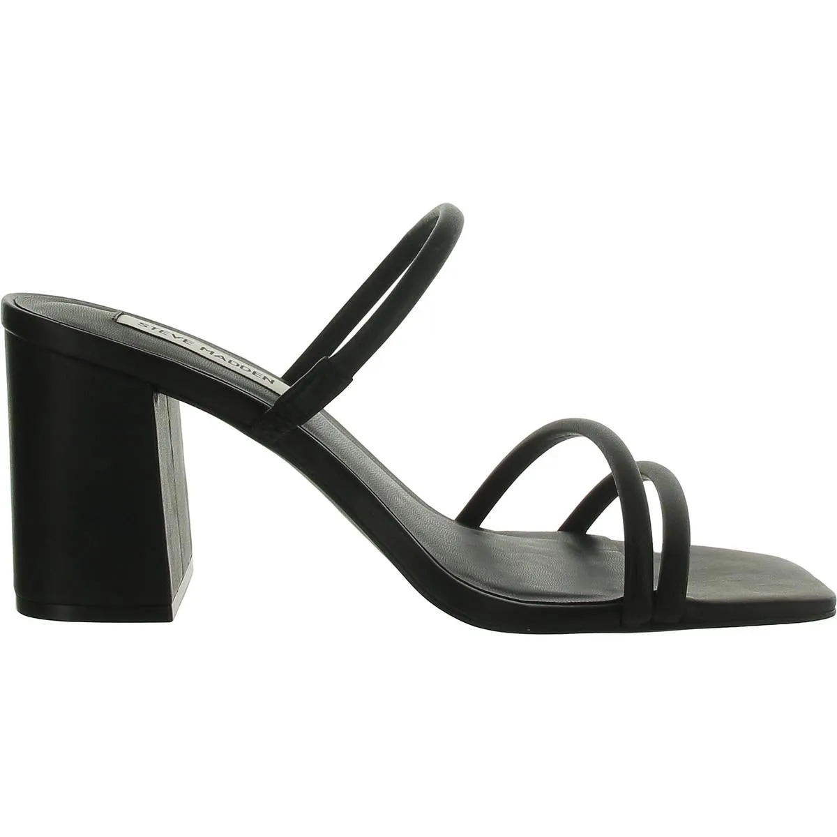 Avani Womens Faux Leather Slip On Heels