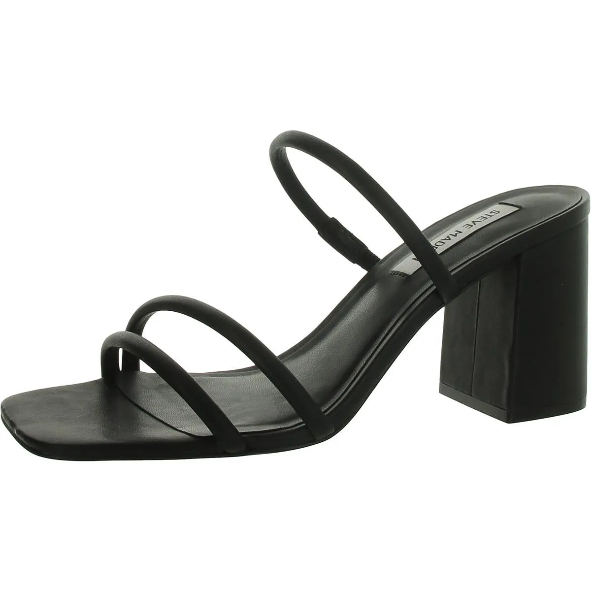 Avani Womens Faux Leather Slip On Heels