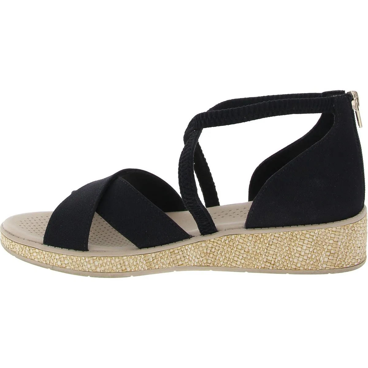 Bali Womens Criss-Cross Manmade Ankle Strap