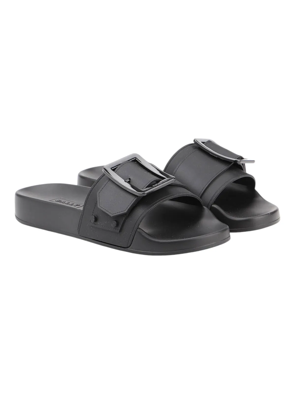 Bally Jeline 6231191 Women's Black Rubber Slide Sandals
