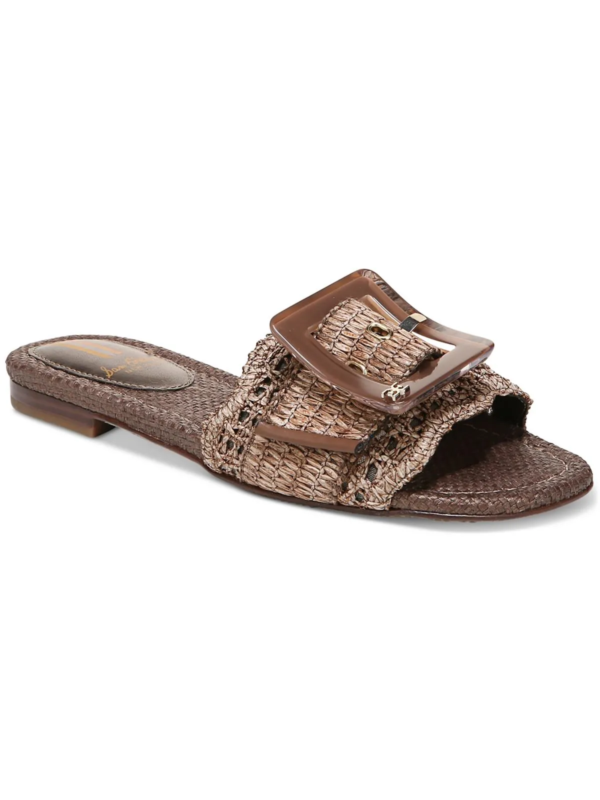 Bambi Womens Open Toe Slip On Slide Sandals