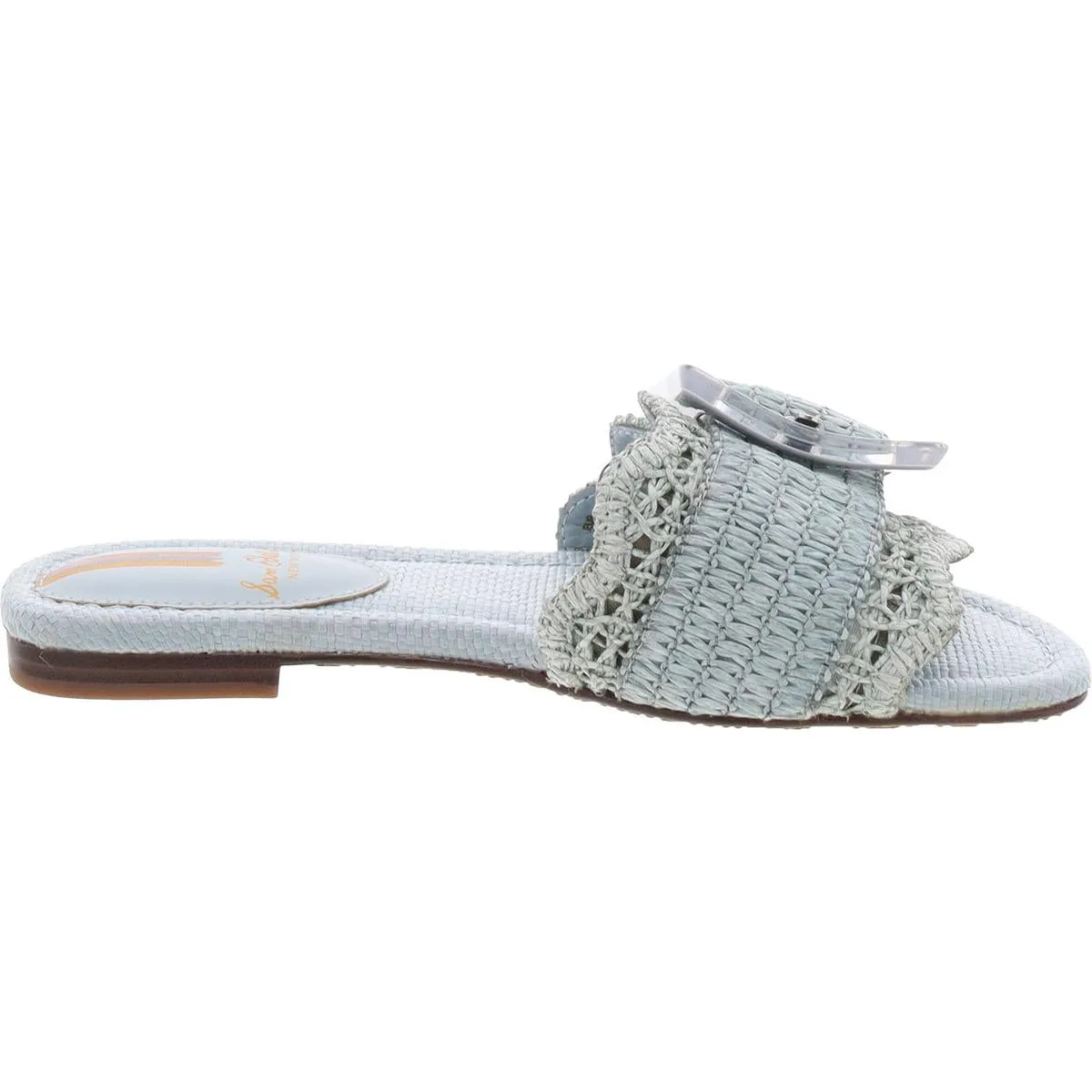 Bambi Womens Open Toe Slip On Slide Sandals