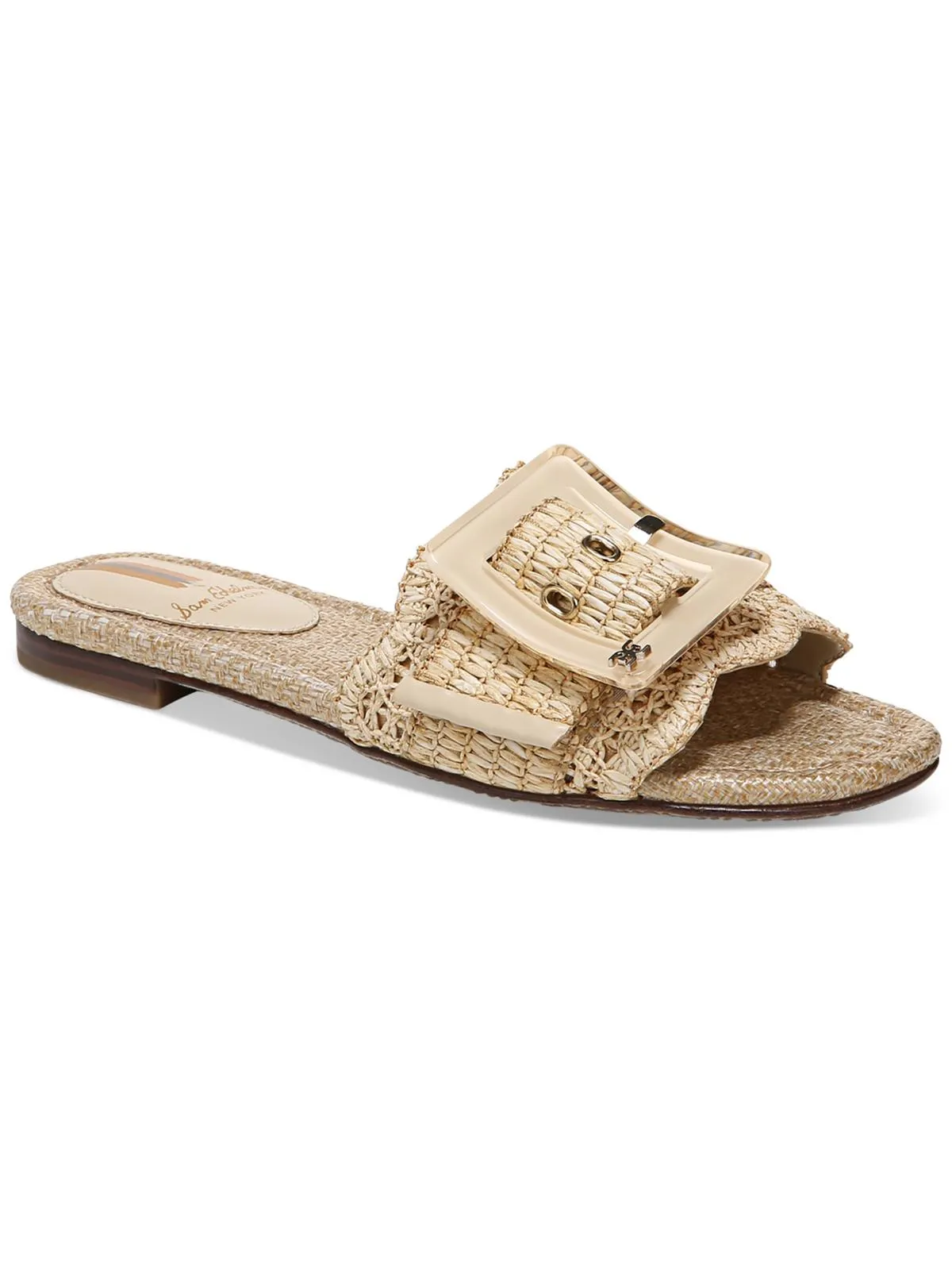 Bambi Womens Open Toe Slip On Slide Sandals