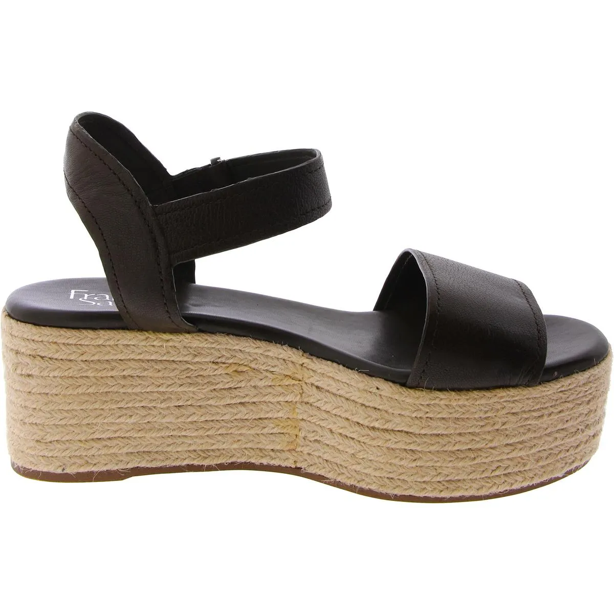 Ben Womens Leather Open Toe Espadrilles