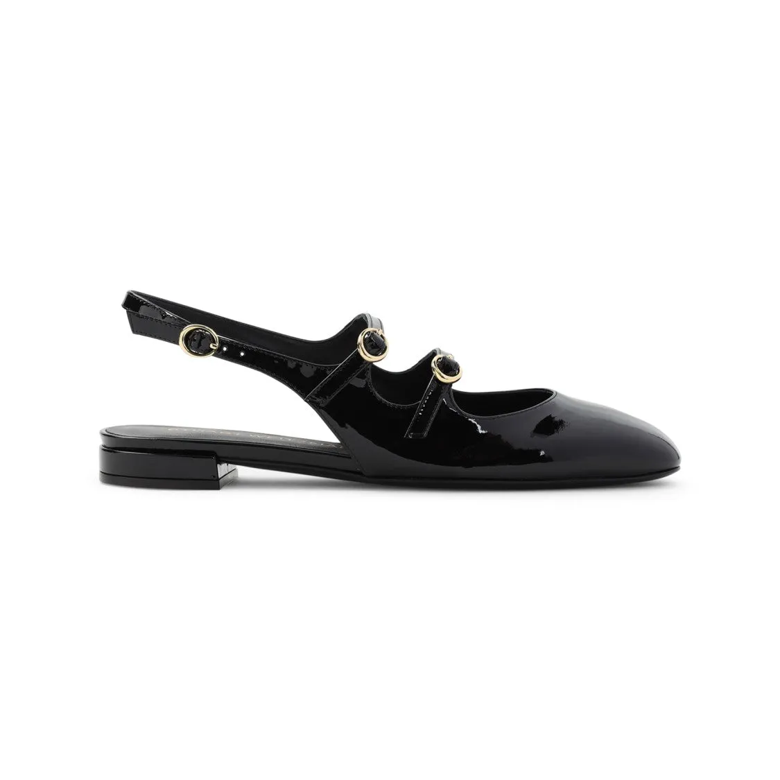 Benni Black Patent Leather Ballerinas
