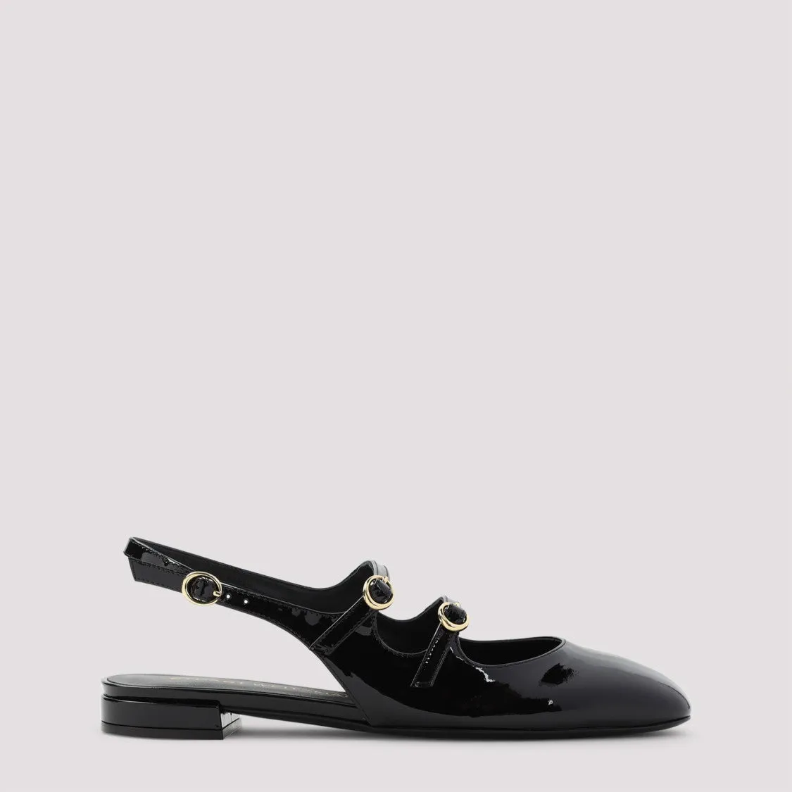 Benni Black Patent Leather Ballerinas