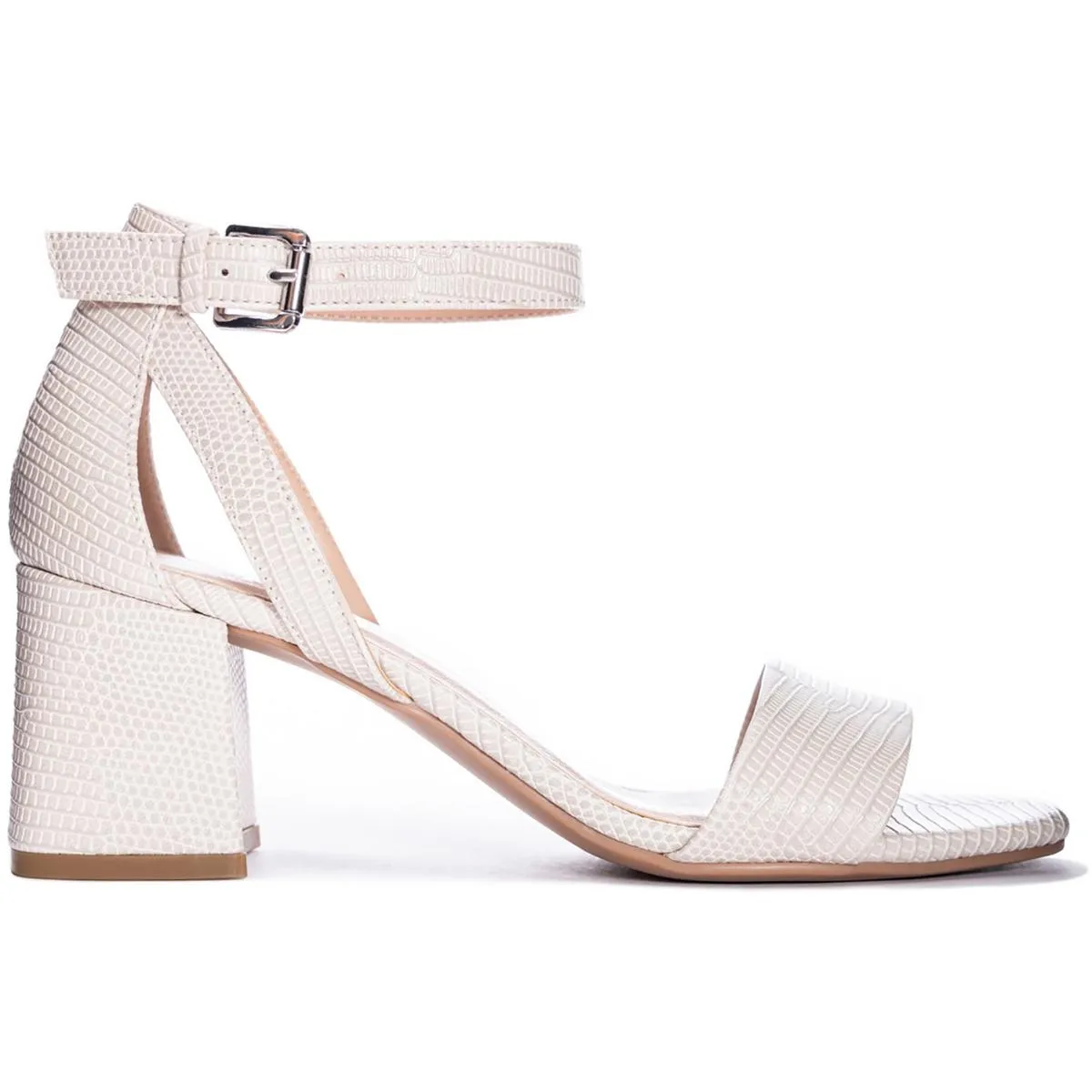 BIG HEART  Womens Faux Leather Square toe Block Heel