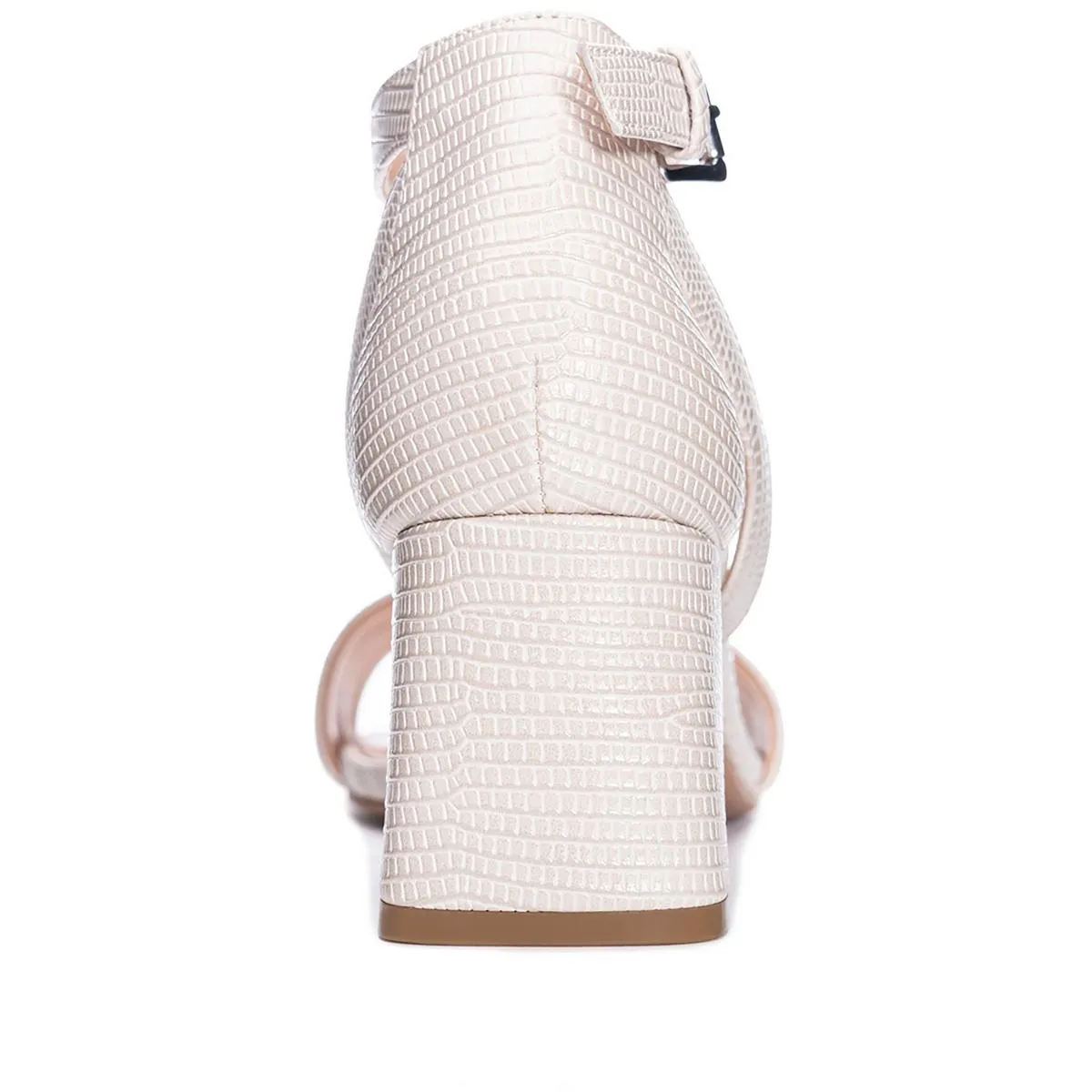 BIG HEART  Womens Faux Leather Square toe Block Heel