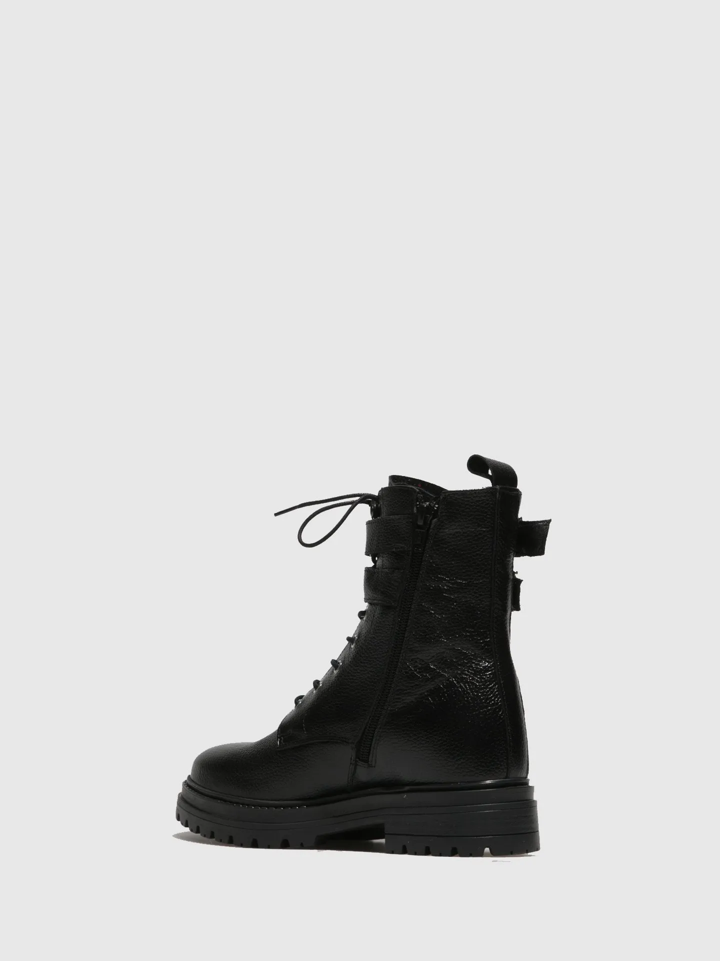 Black Buckle Ankle Boots
