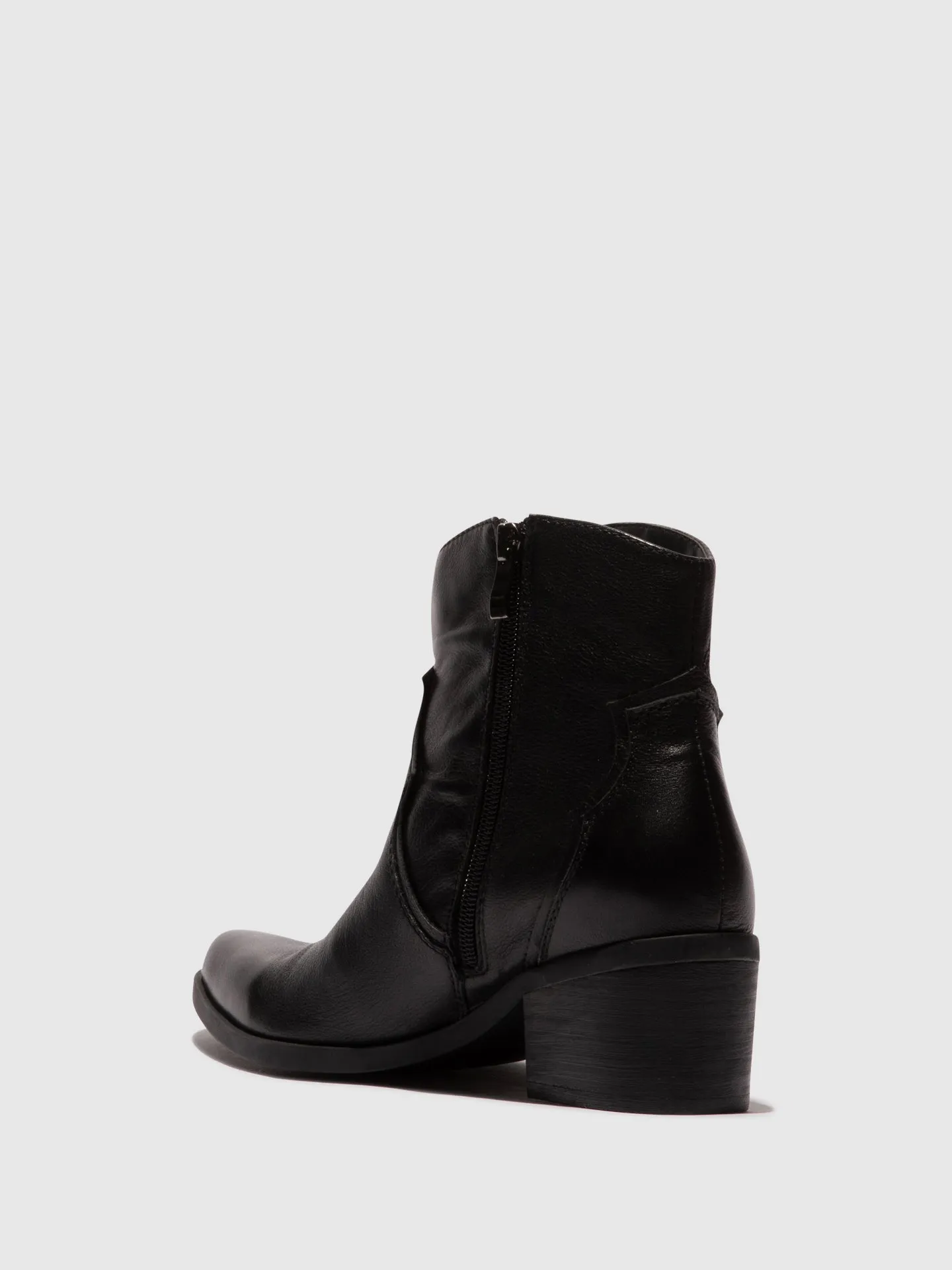 Black Cowboy Ankle Boots