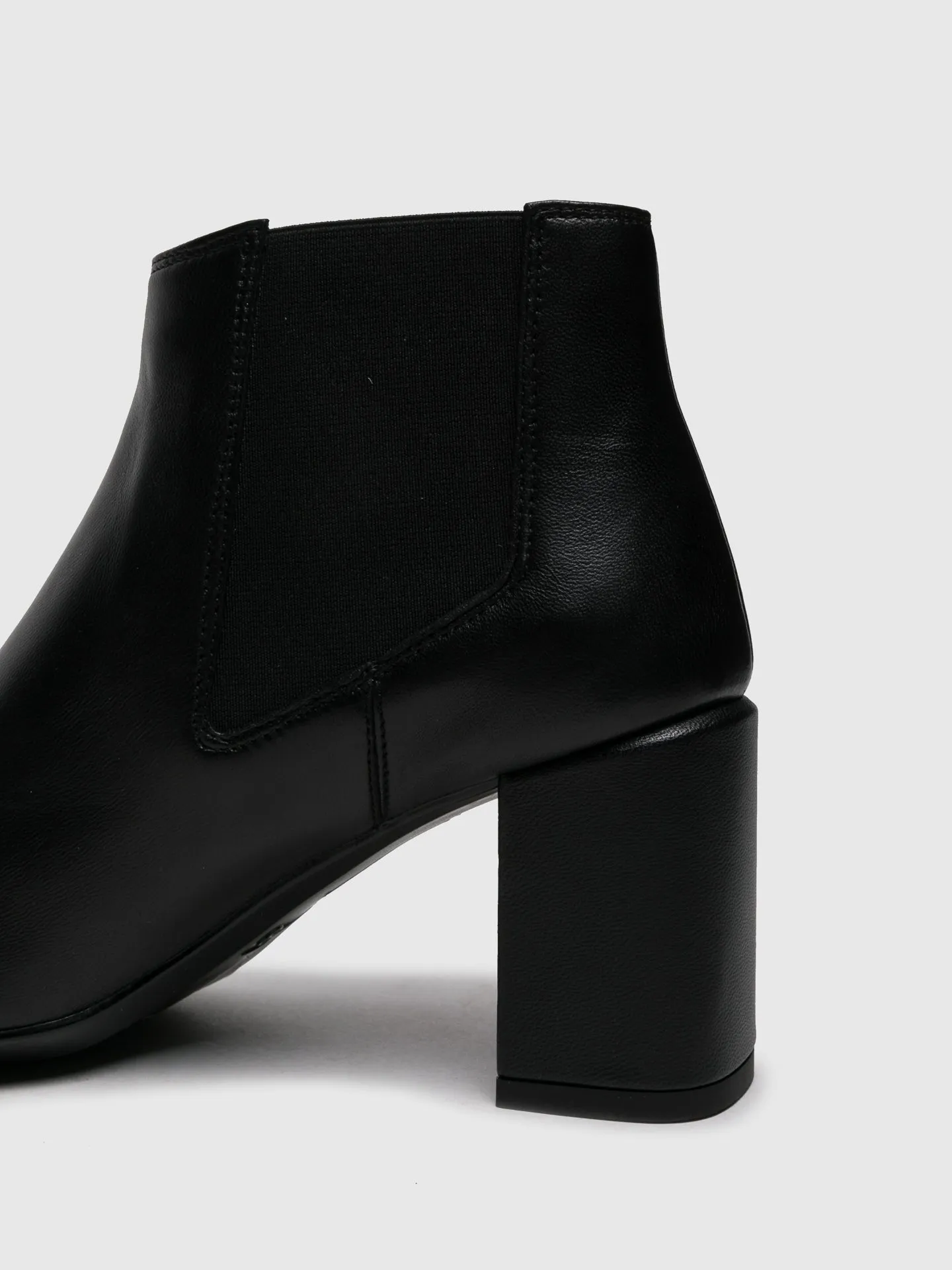 Black Elasticated Ankle Boots