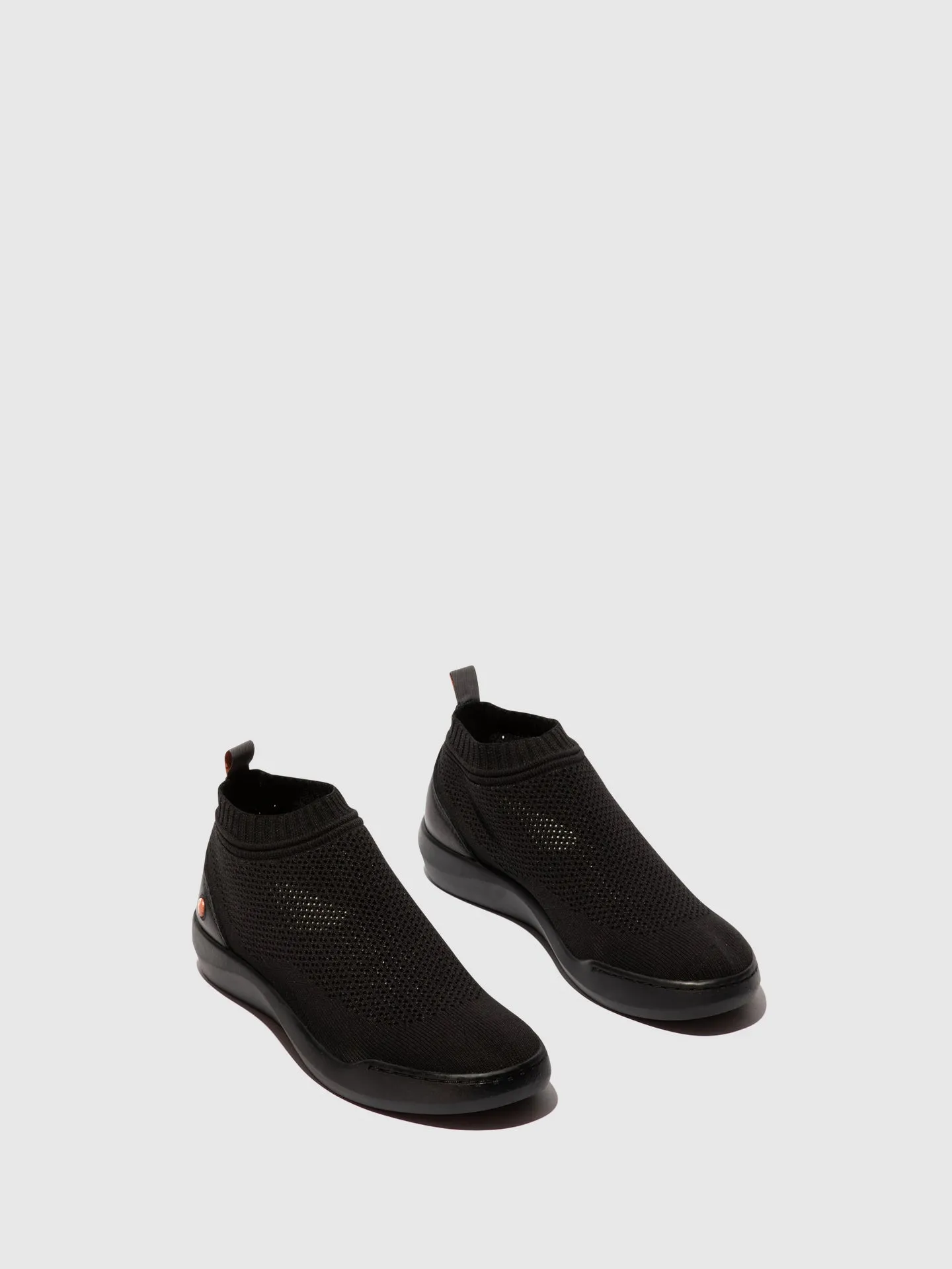 Black Elasticated Ankle Boots