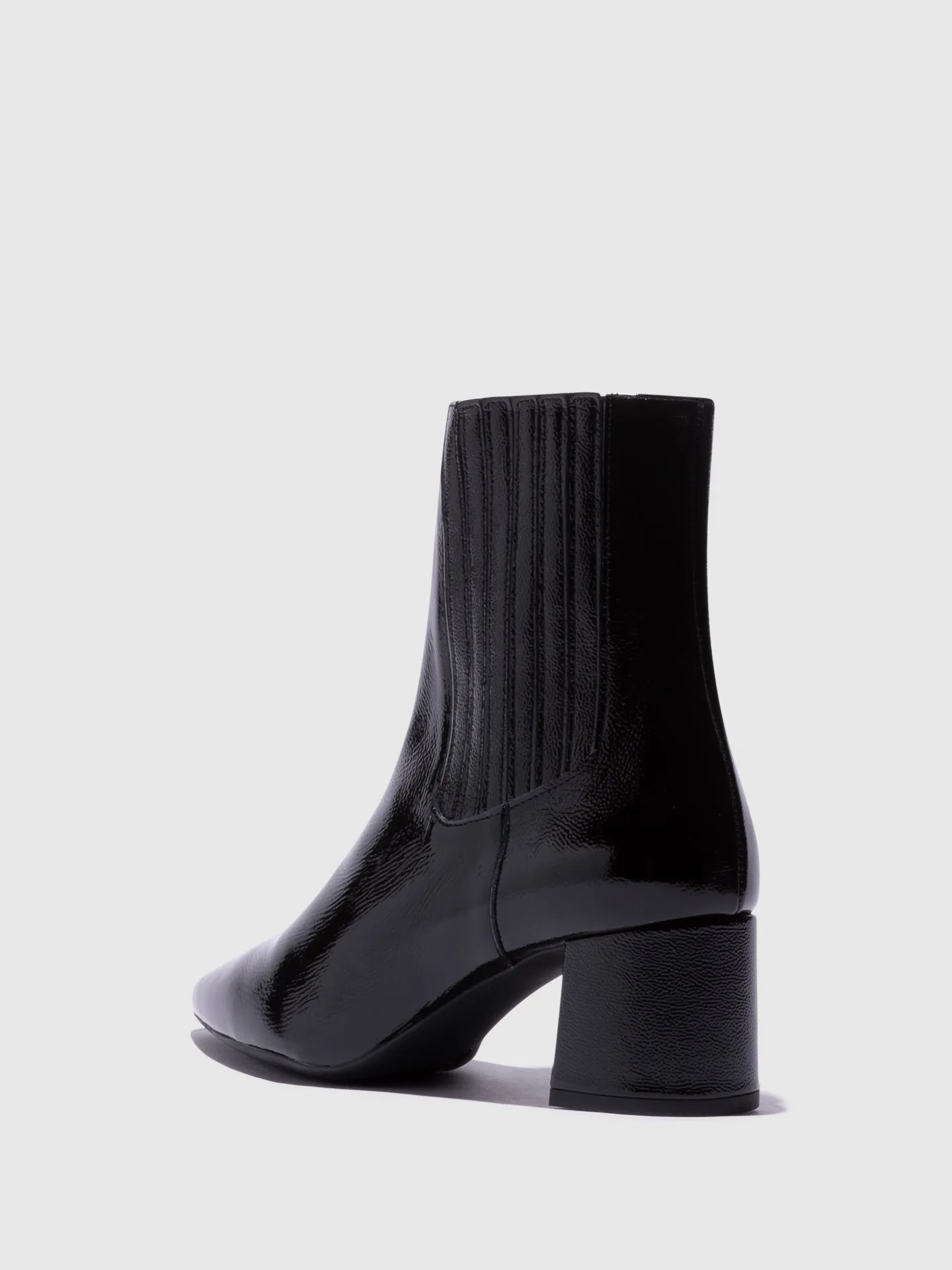 Black Elasticated Ankle Boots