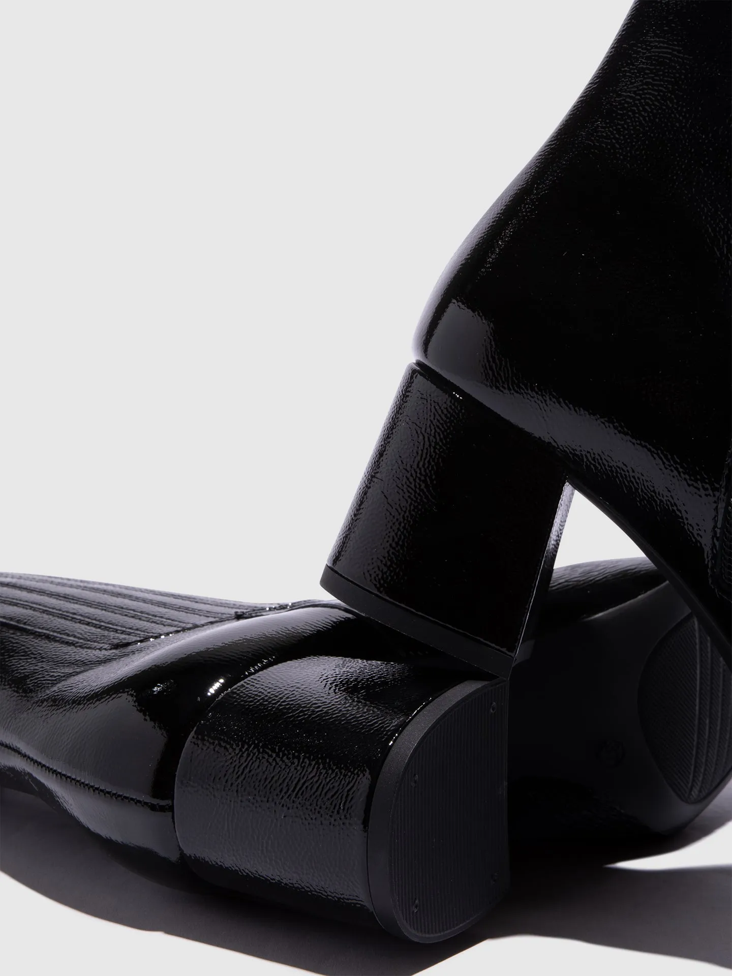 Black Elasticated Ankle Boots