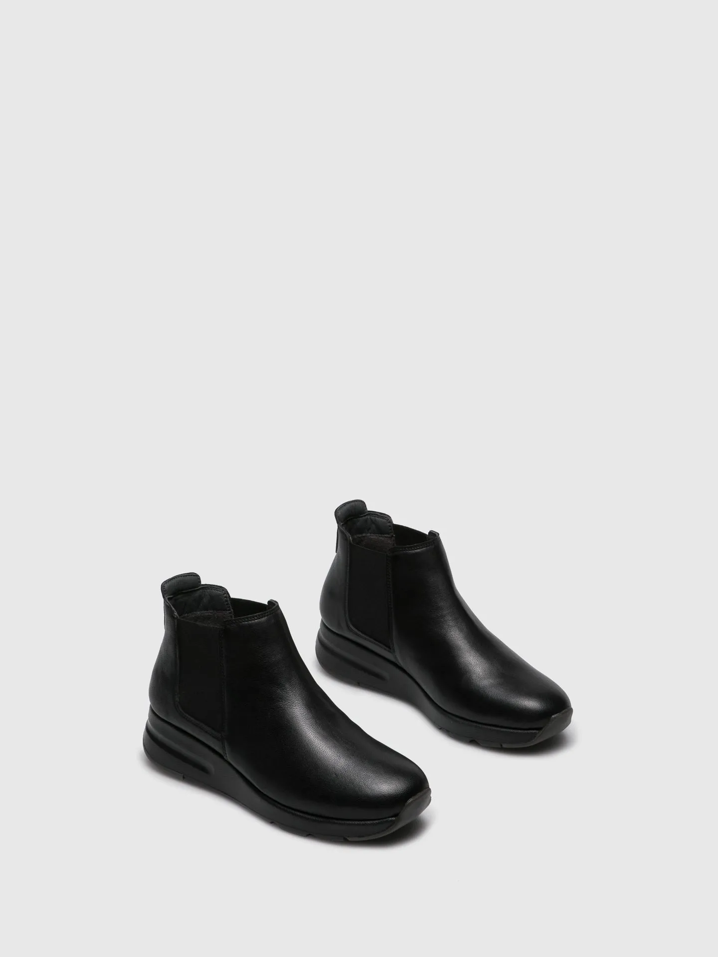 Black Elasticated Ankle Boots