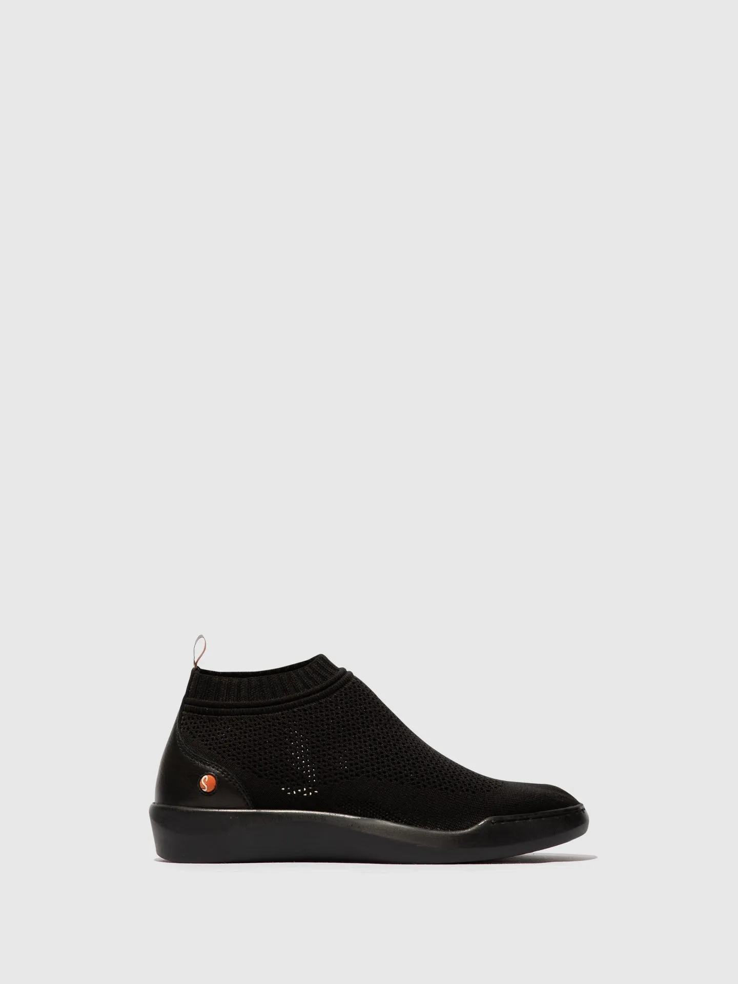 Black Elasticated Ankle Boots
