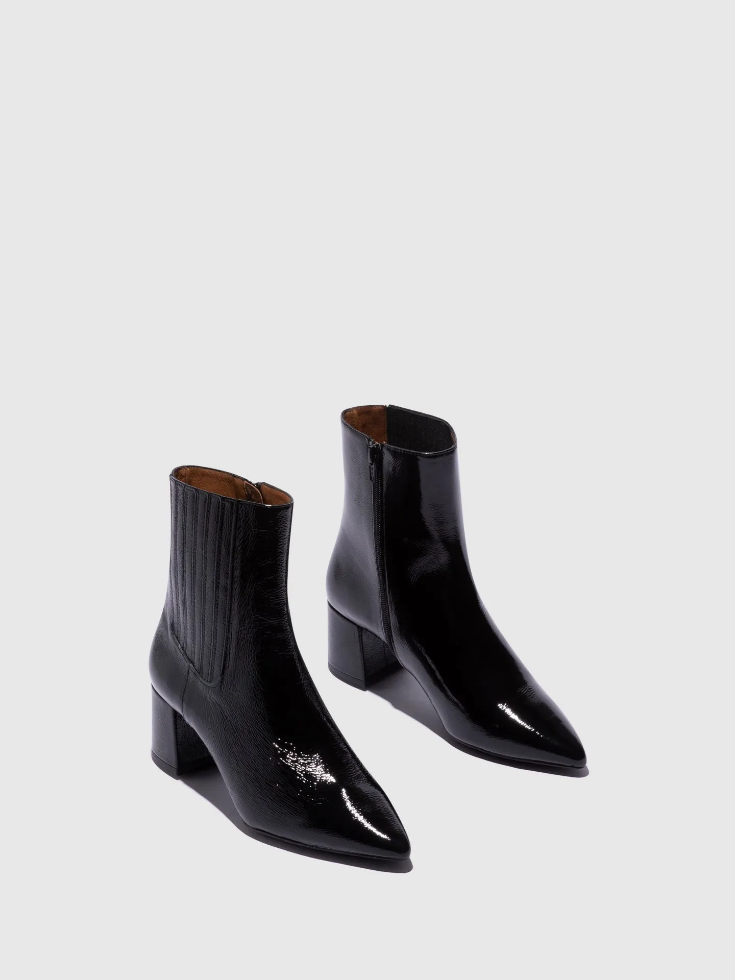 Black Elasticated Ankle Boots