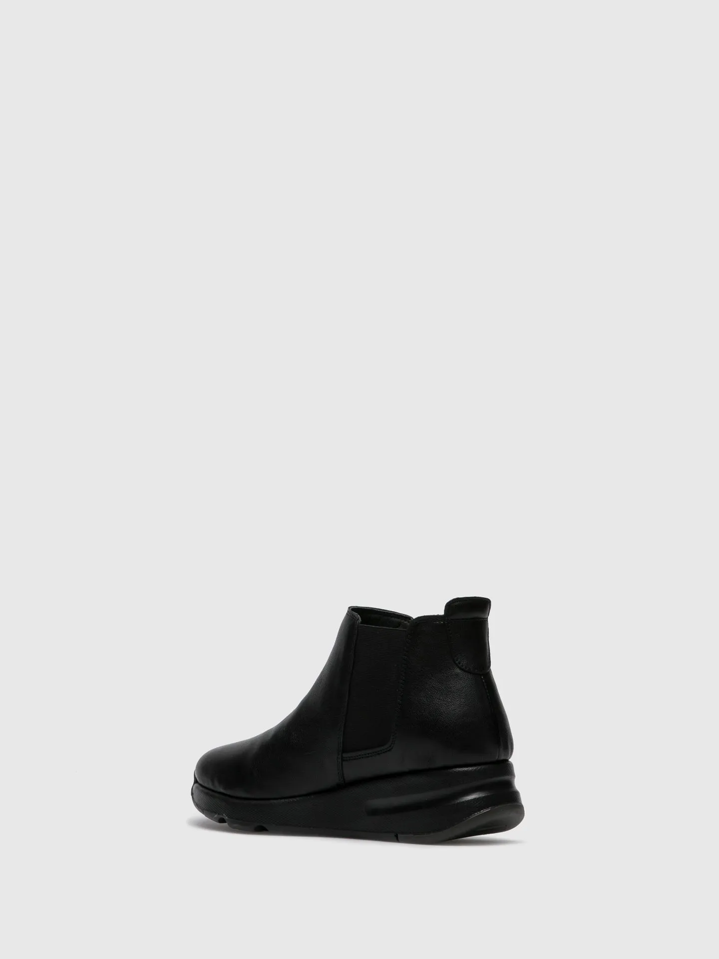 Black Elasticated Ankle Boots