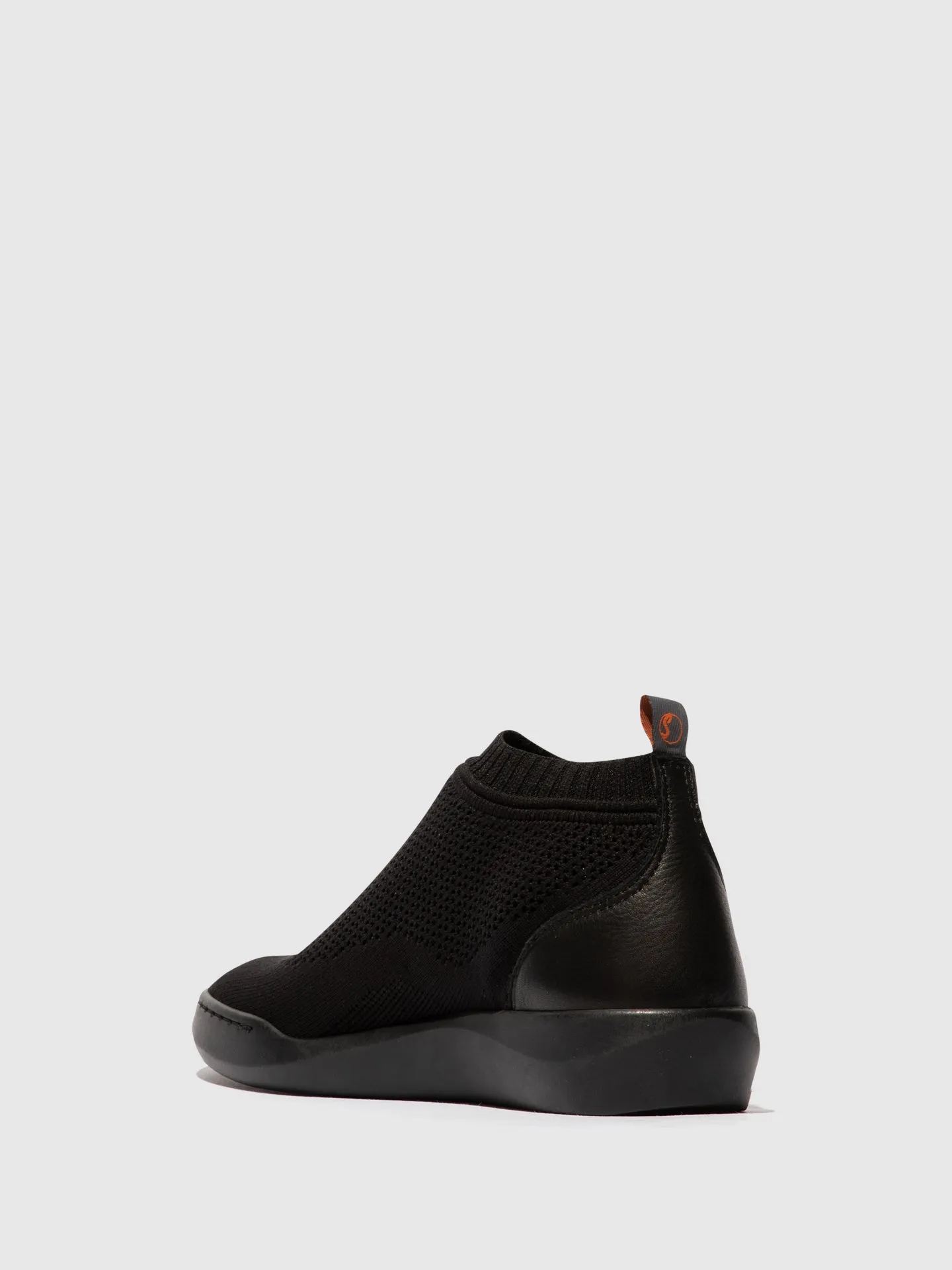 Black Elasticated Ankle Boots