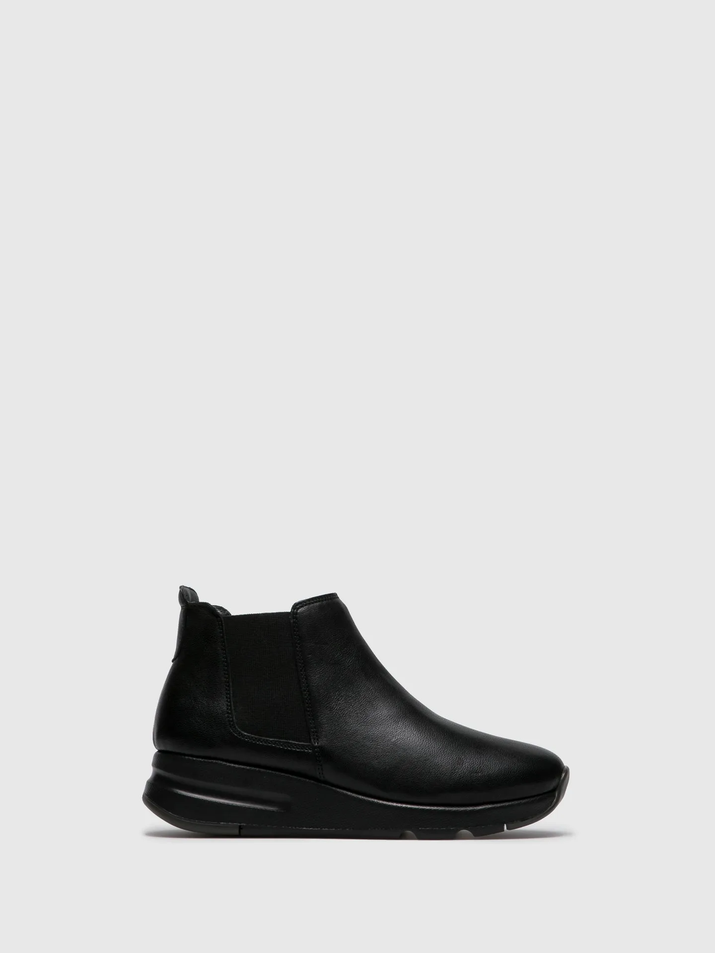 Black Elasticated Ankle Boots