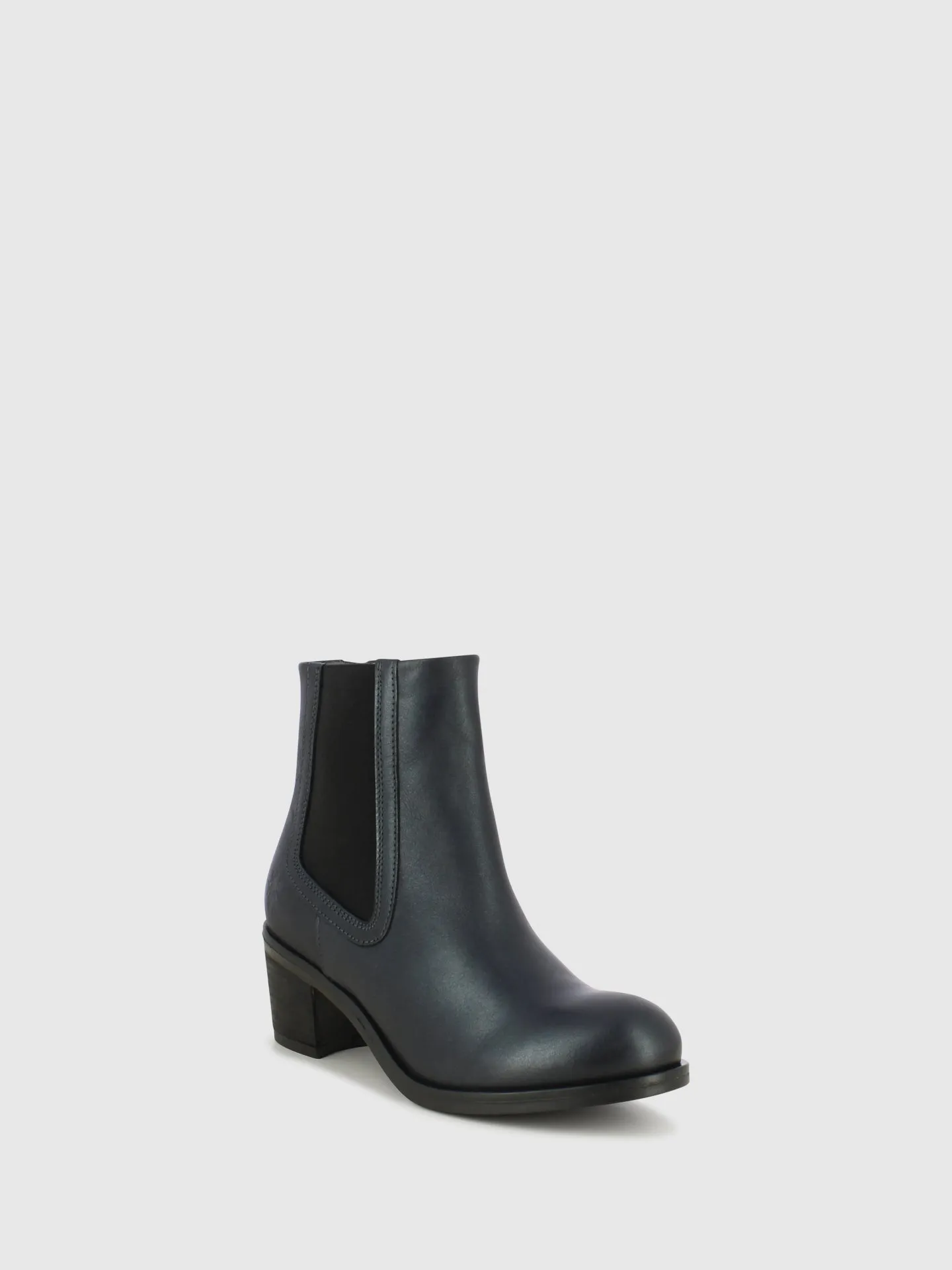 Black Leather Chelsea Ankle Boots