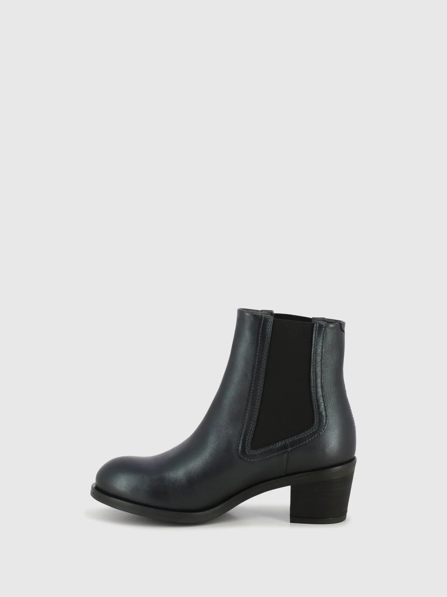 Black Leather Chelsea Ankle Boots