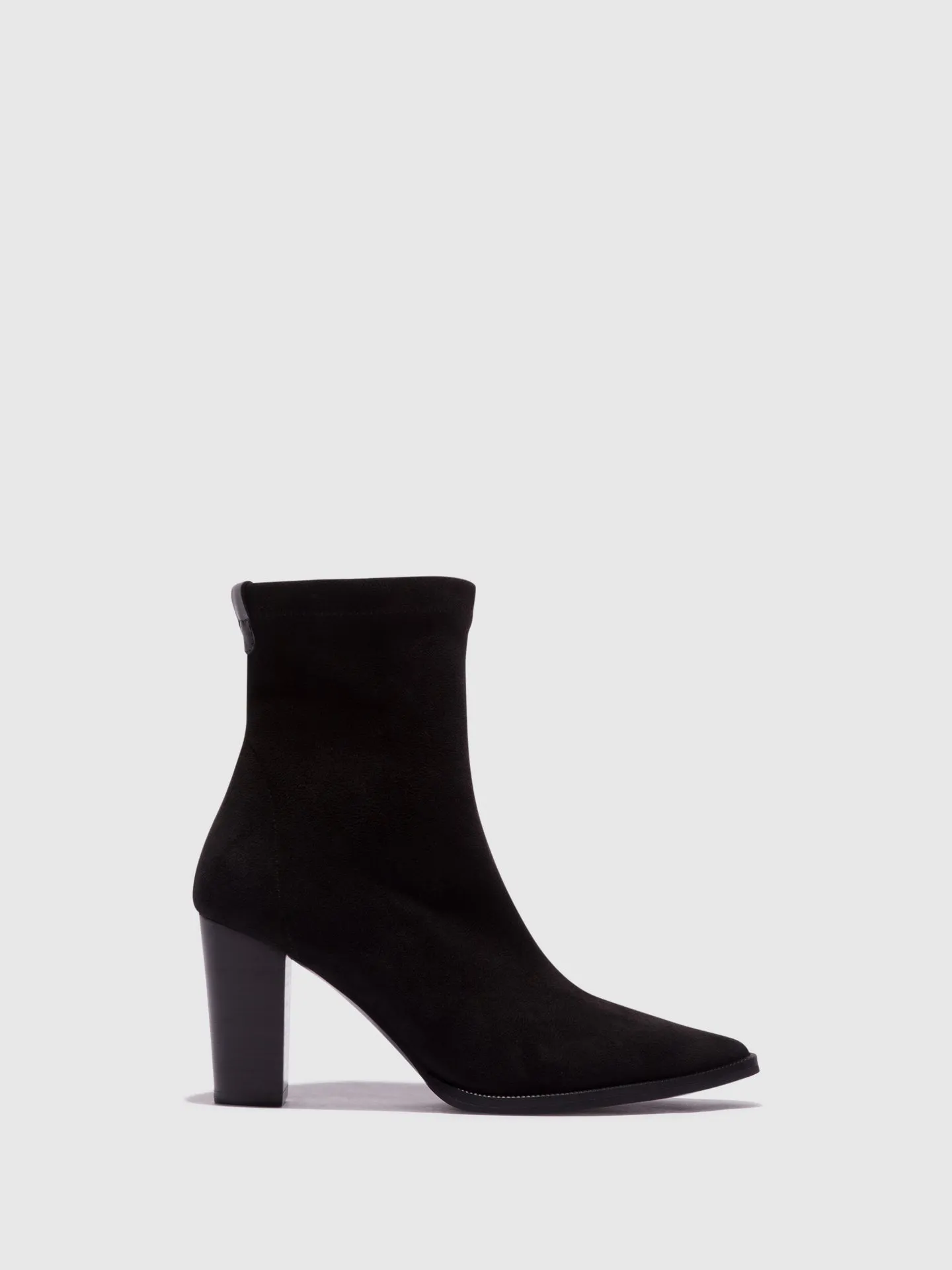 Black Zip Up Ankle Boots