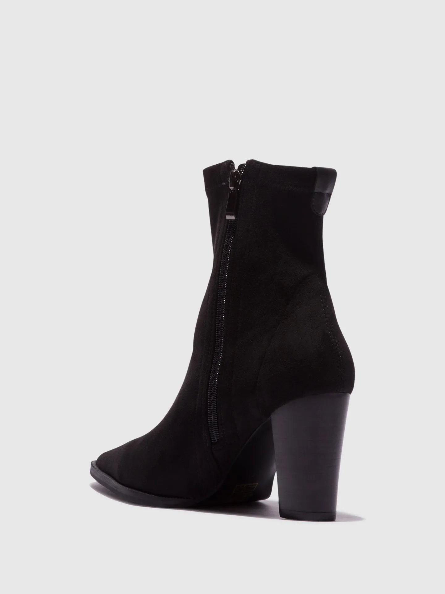 Black Zip Up Ankle Boots