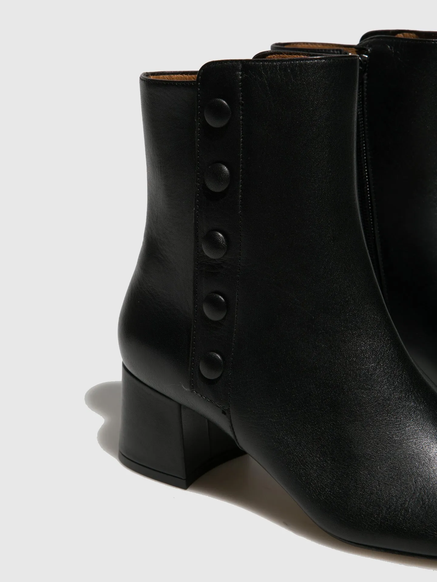 Black Zip Up Ankle Boots