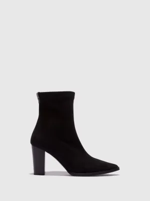 Black Zip Up Ankle Boots