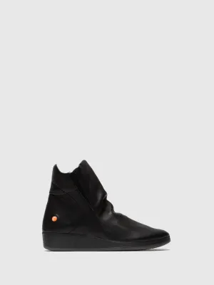 Black Zip Up Ankle Boots